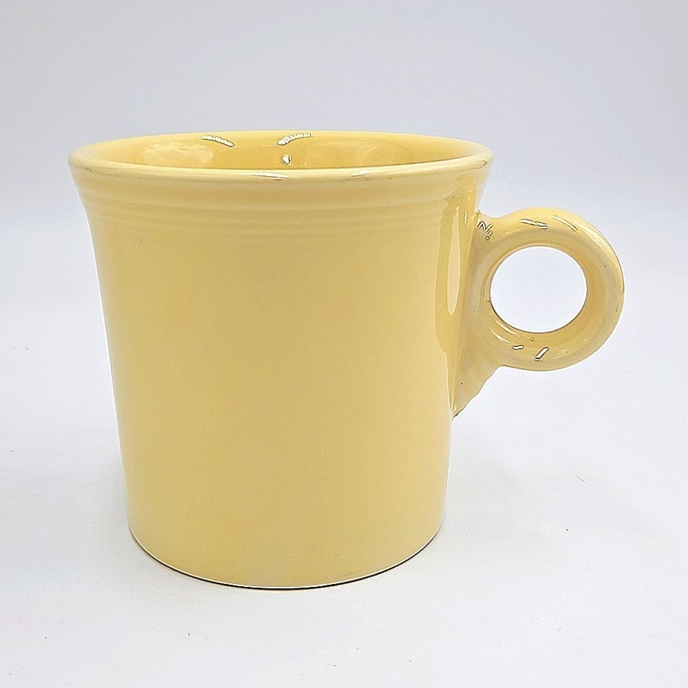 Homer Laughlin HLC Fiestaware Ring Handle Coffee Mug 10.25 oz - Pale Yel…